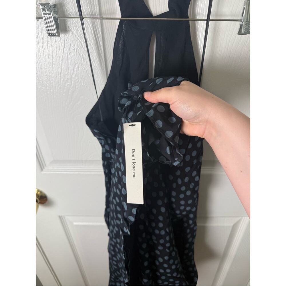 Reformation Noele Dress in Cosmic Dot 6 - Picture 7 of 8